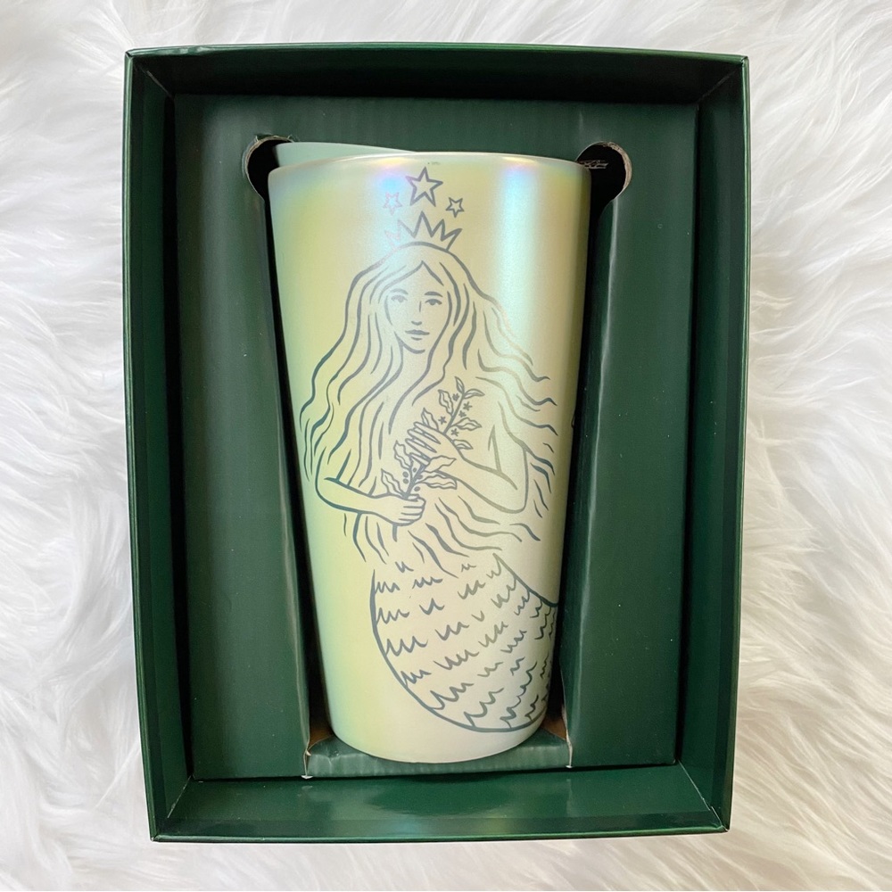 NWT Starbucks Limited Edition 50th Anniversary Iridescent Mermaid Ceramic Mug